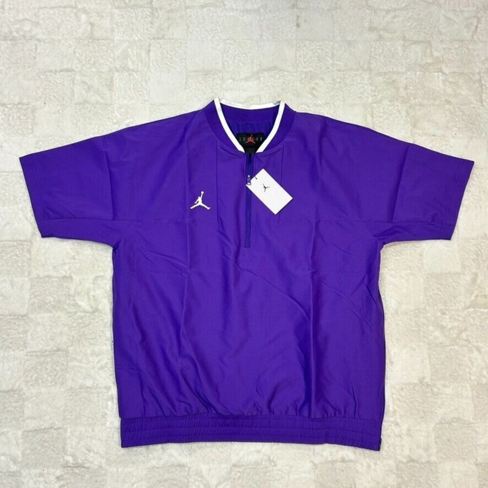 Jordan Purple Short-Sleeve Pullover with White Accents